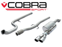 Citroen DS3 1.6 THP 155 & Racing 2010- Catback Sportavgassystem (Ej Ljuddämpat) Cobra Sport